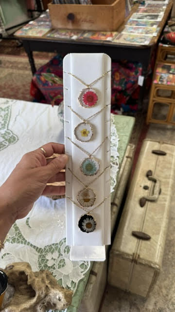 Pressed Flower Necklace