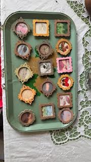 Large hand painted magnets