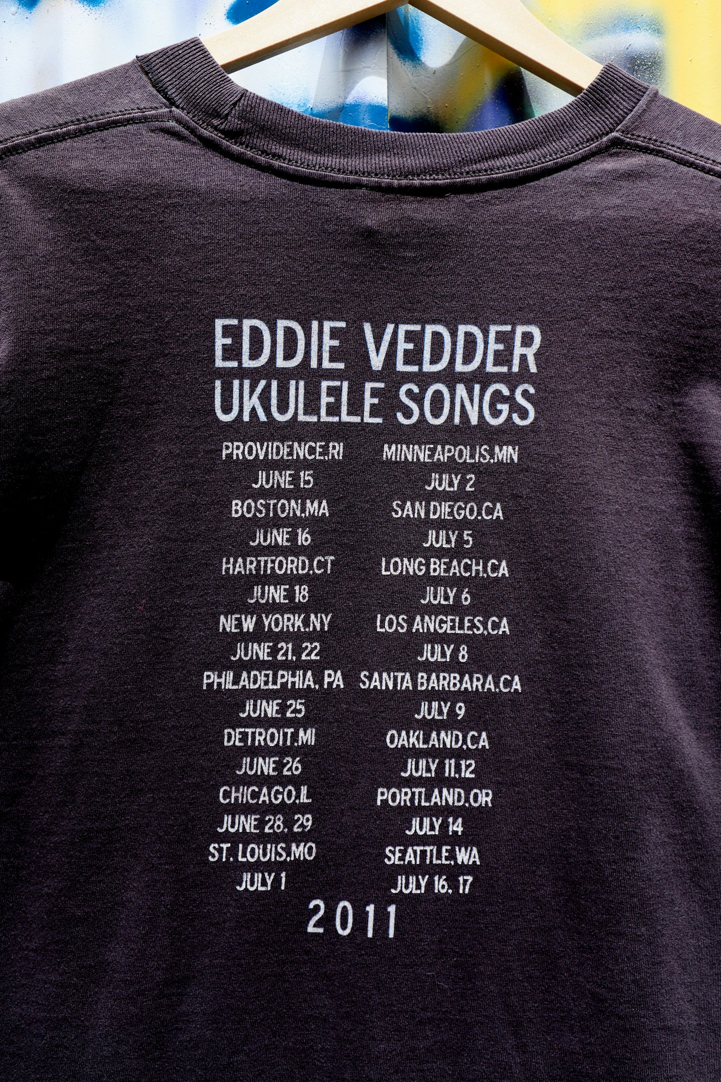 2011 Eddie Vedder Ukulele Songs Grail Tee