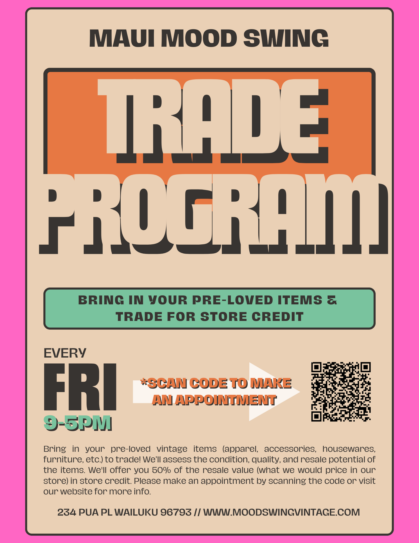 In-Store Trade Appointment