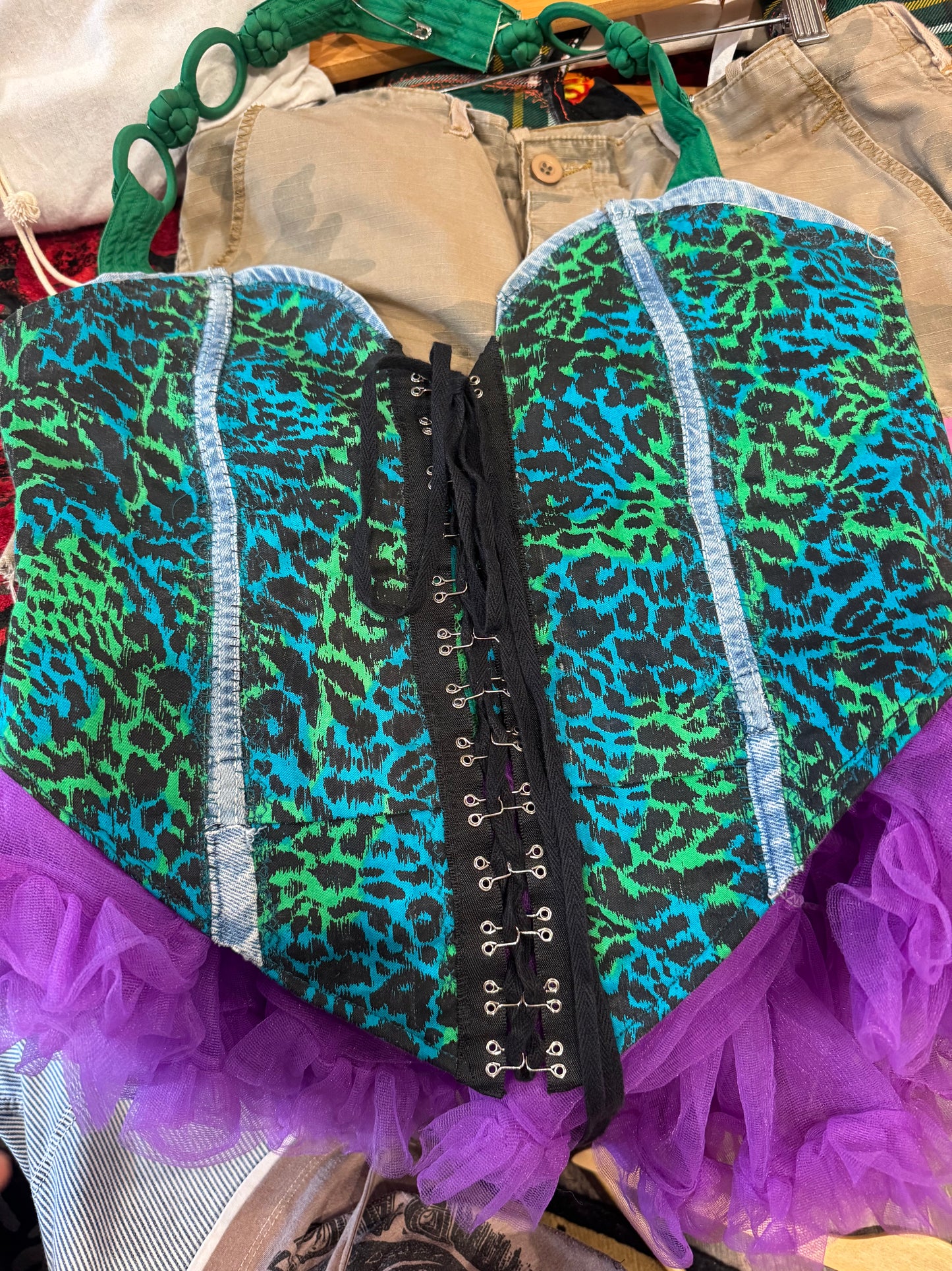 Patty Cheetah Corset Betsey Johnson Inspired