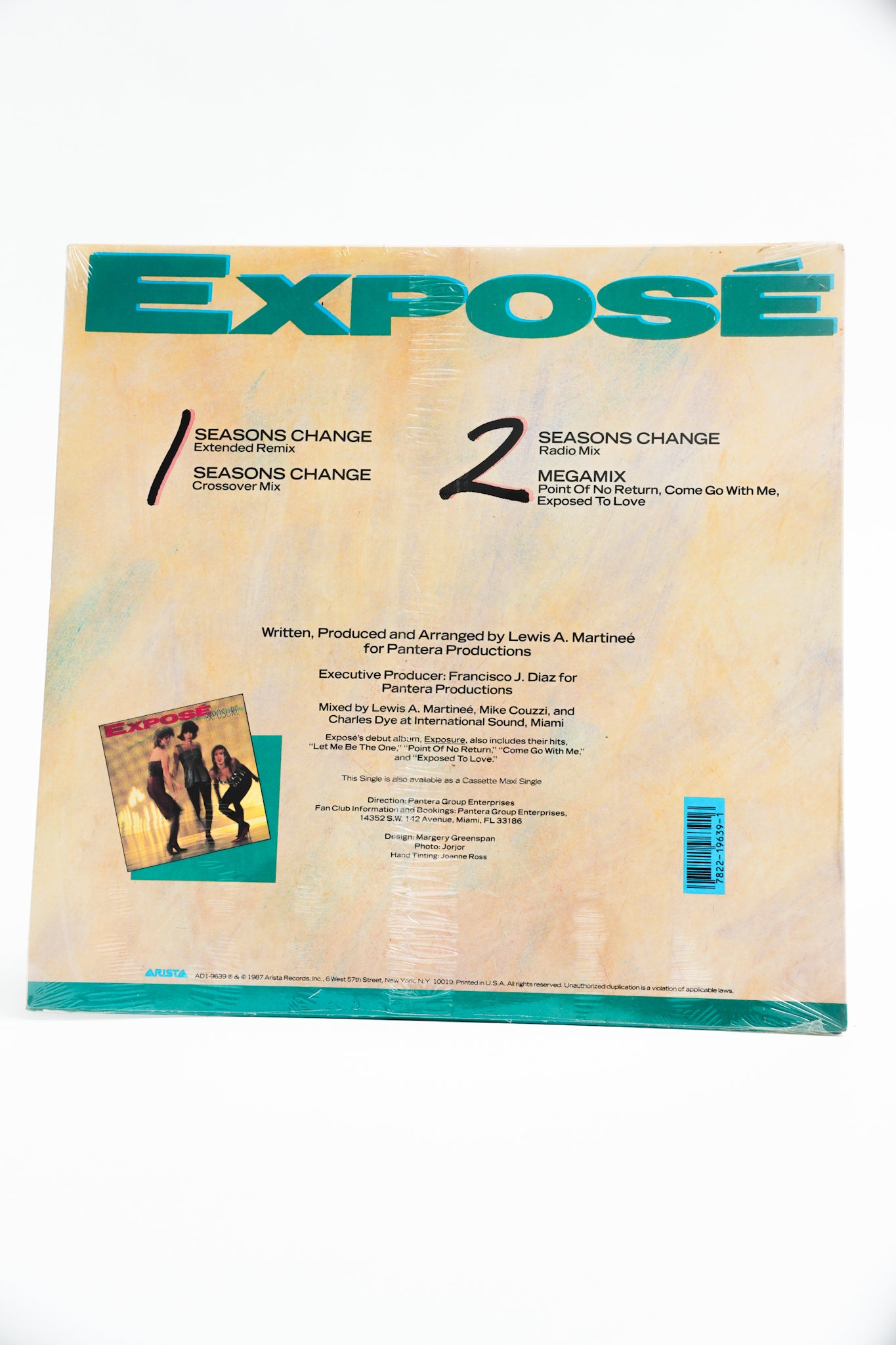 1980s Original Pressing Unopened Expose Seasons Change Record