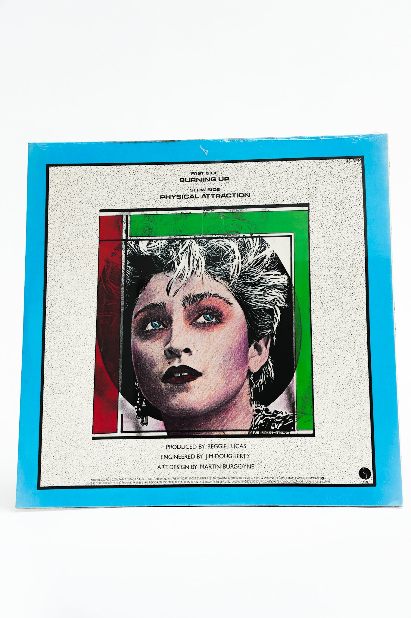 1980s Original Pressing Unopened Madonna Burning Up/Physical Attraction Record