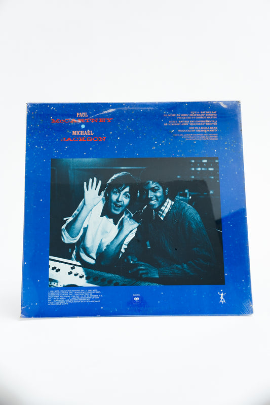 1980s Original Pressing Unopened McCartney & Jackson Say Say Say Record