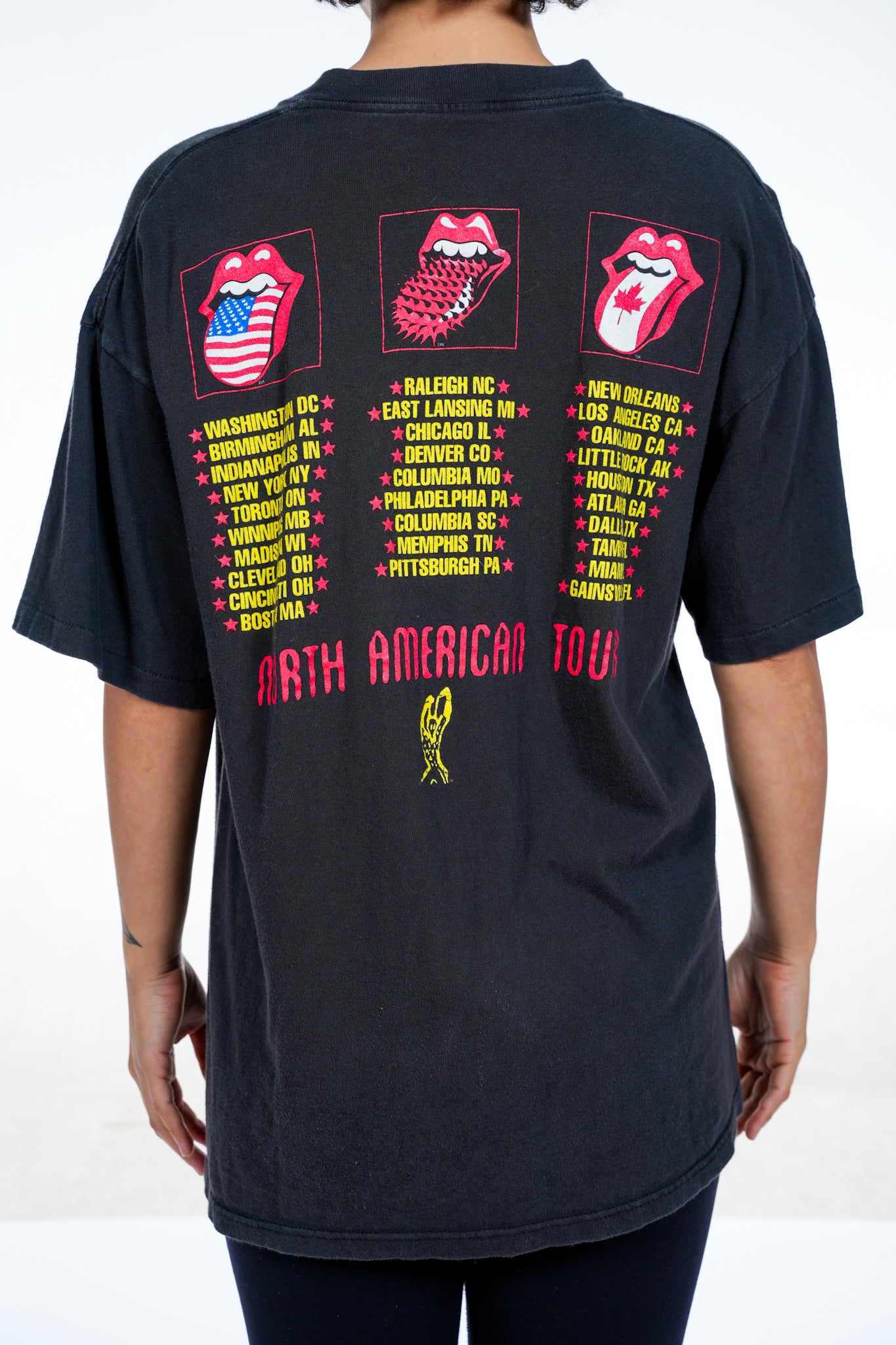 Vintage 1994-1995 The Rolling Stones Voodoo Lounge North American Tour Holy Grail Tee
