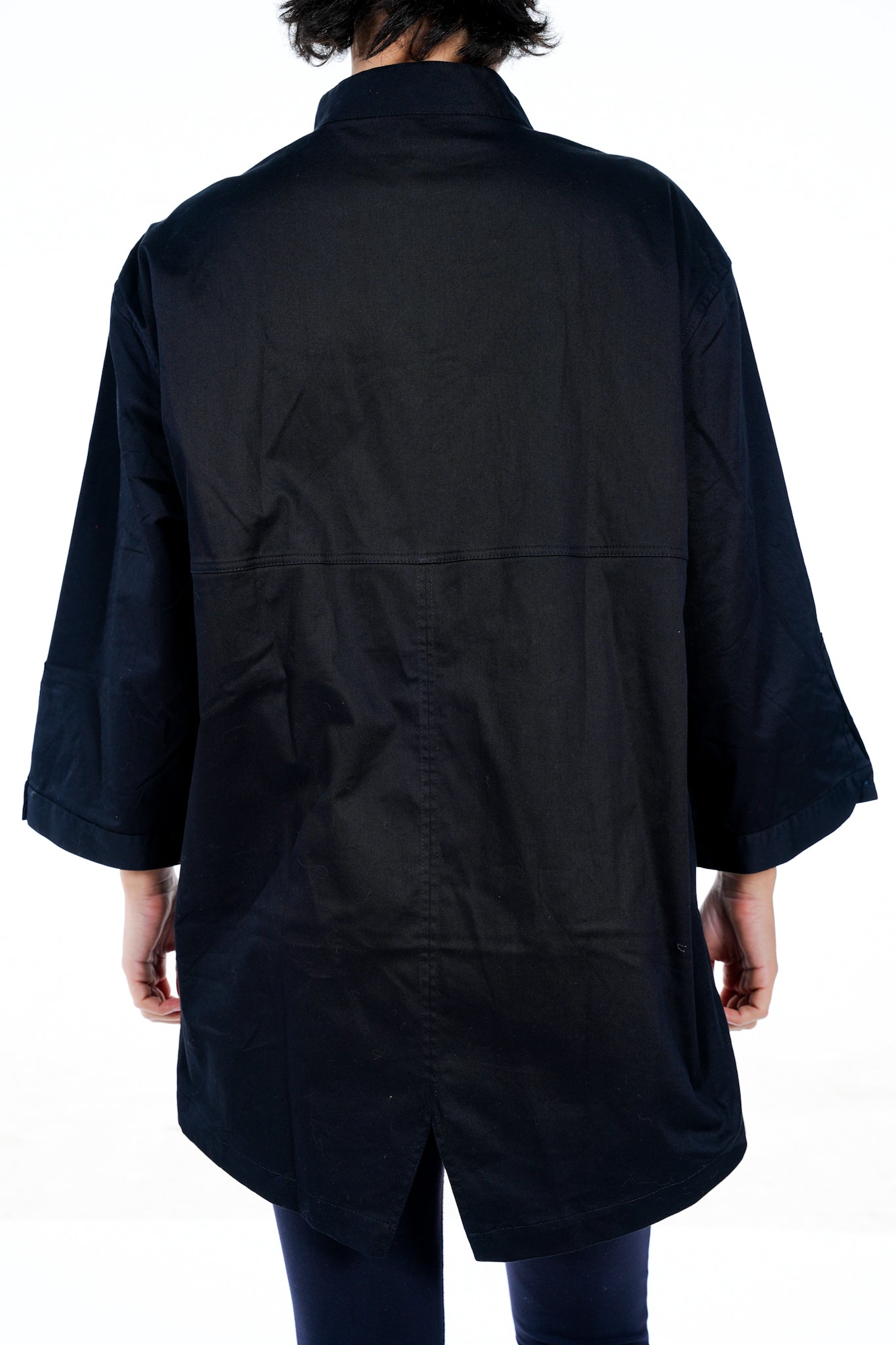 The Well Travelled Black Quarter Button Up