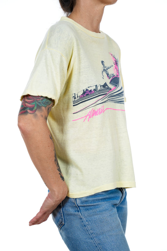 70s Hawaii Surfer Yellow Tee