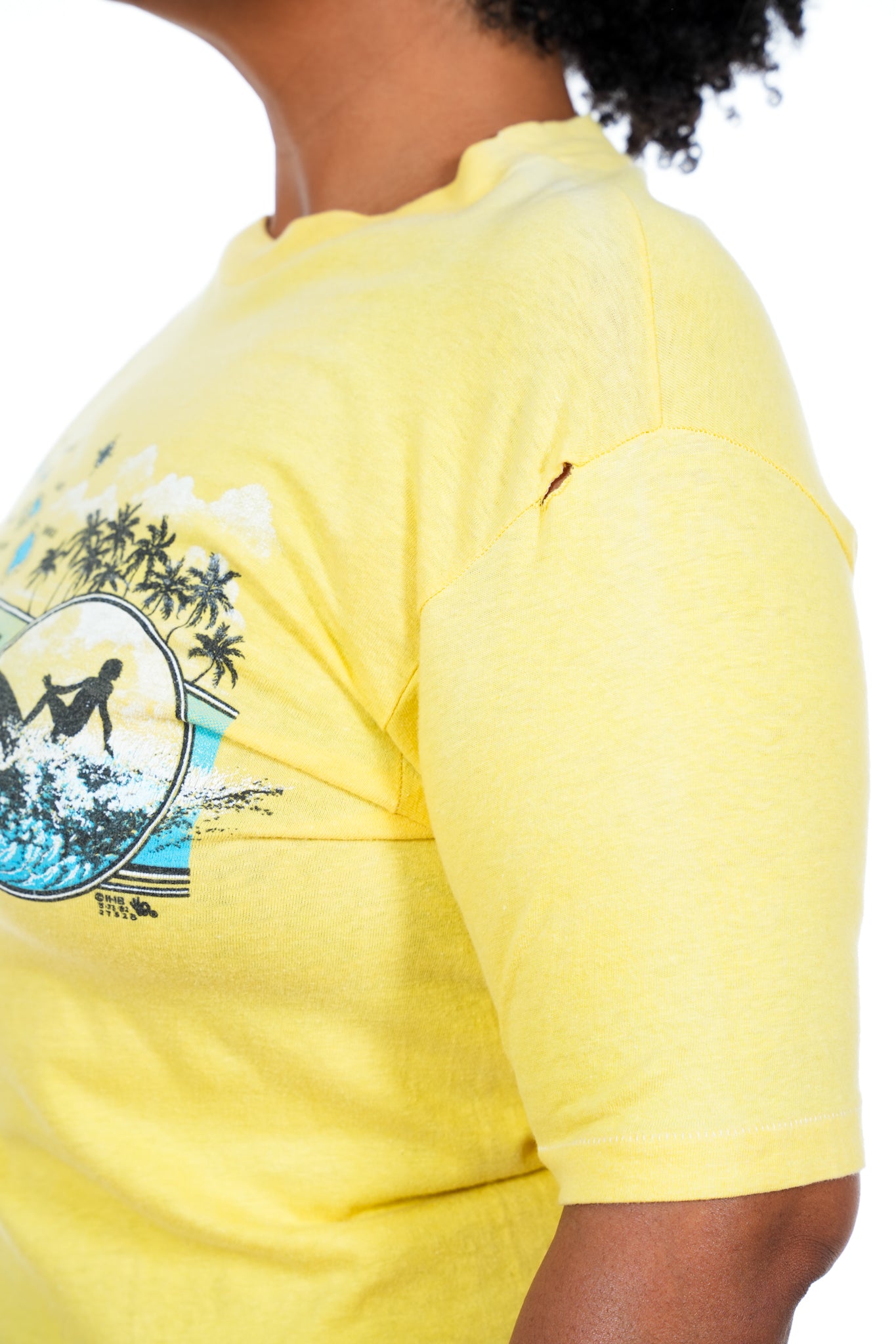 1982 Hawaiian Islands Maui Yellow Tee
