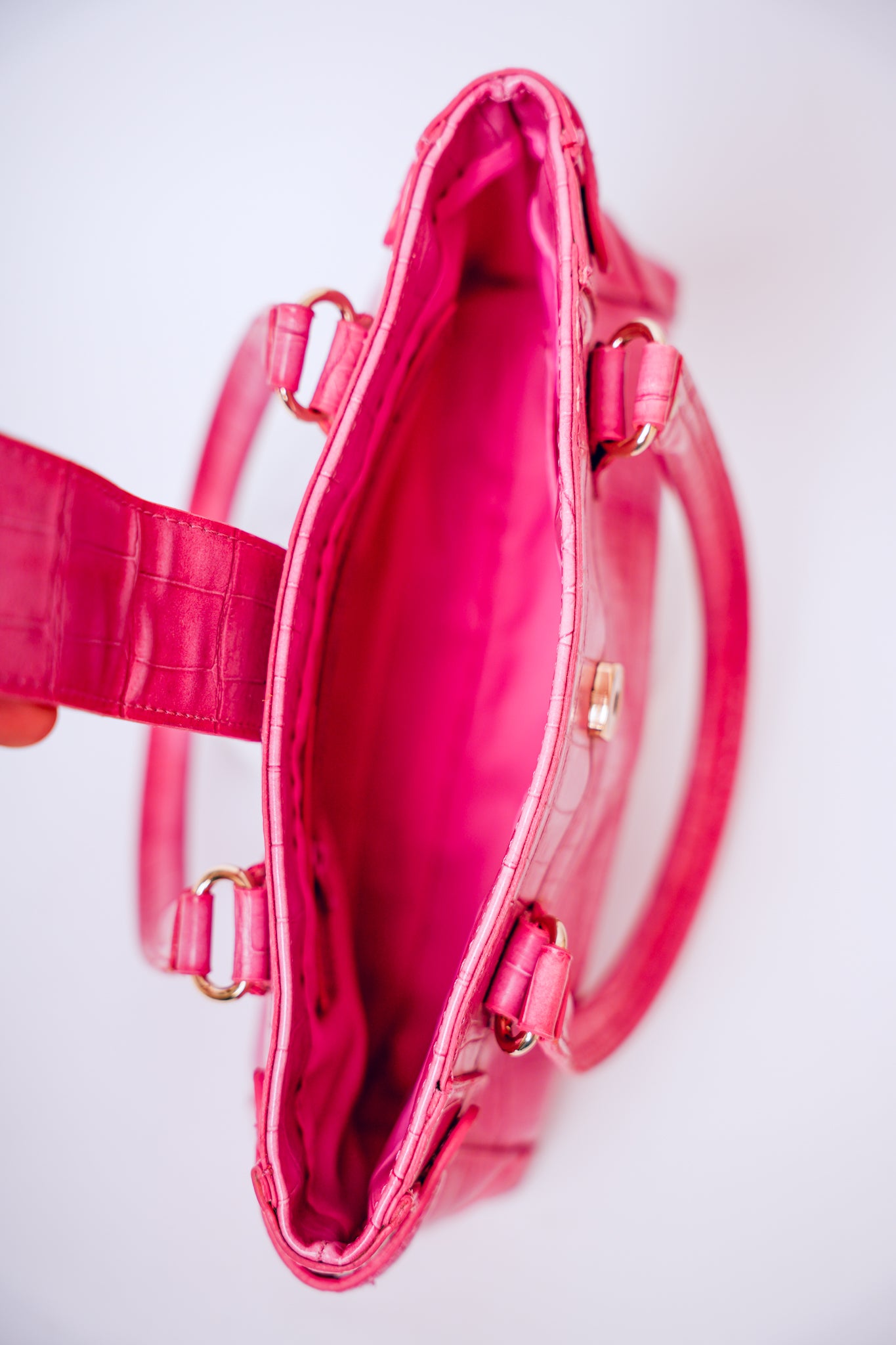 Pink Liz Claiborne Crocodile Bag