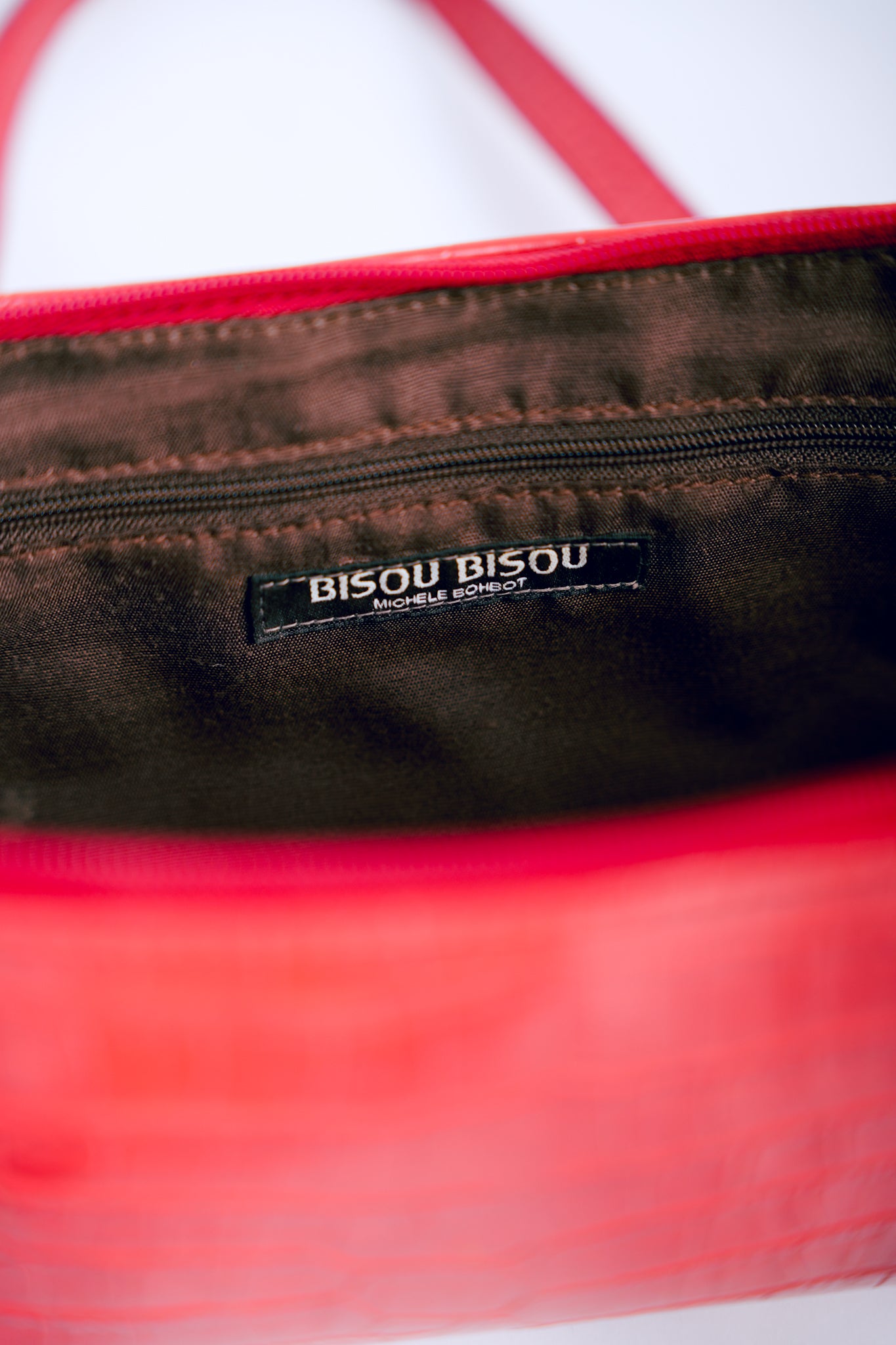 Bisou Bisou Red Crocodile Leather Purse