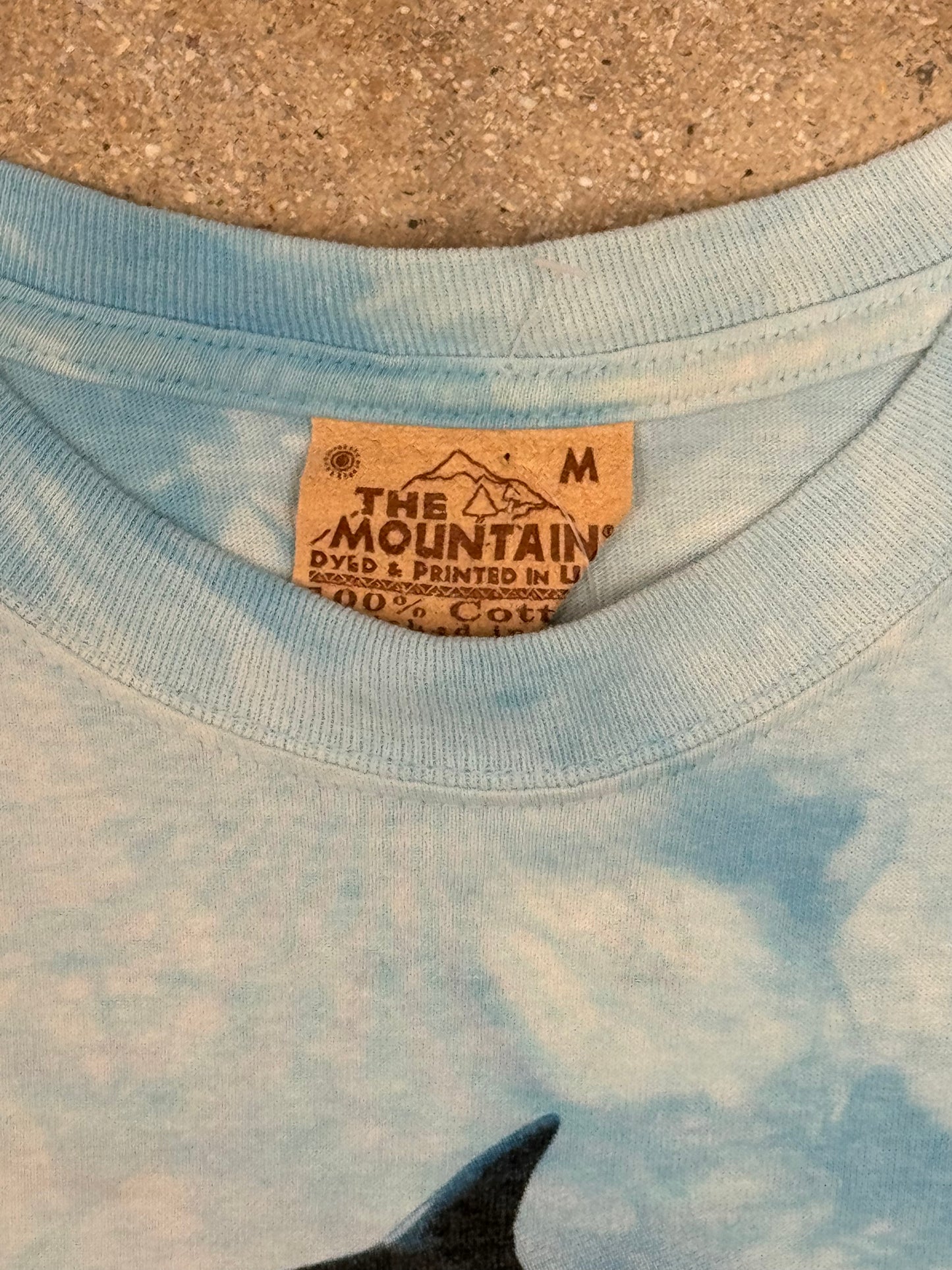 1990s Blue Tie Dye Dolphin Tee