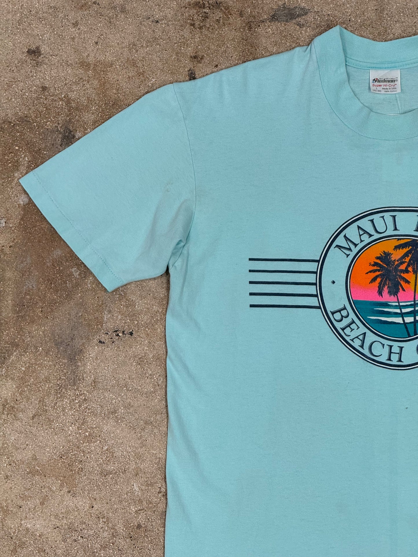 1987 Maui Bay Beach Club Blue Tee
