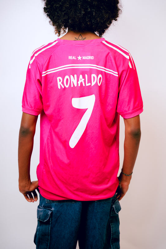 Fly Emirates Pink Ronaldo 7 Football Jersey