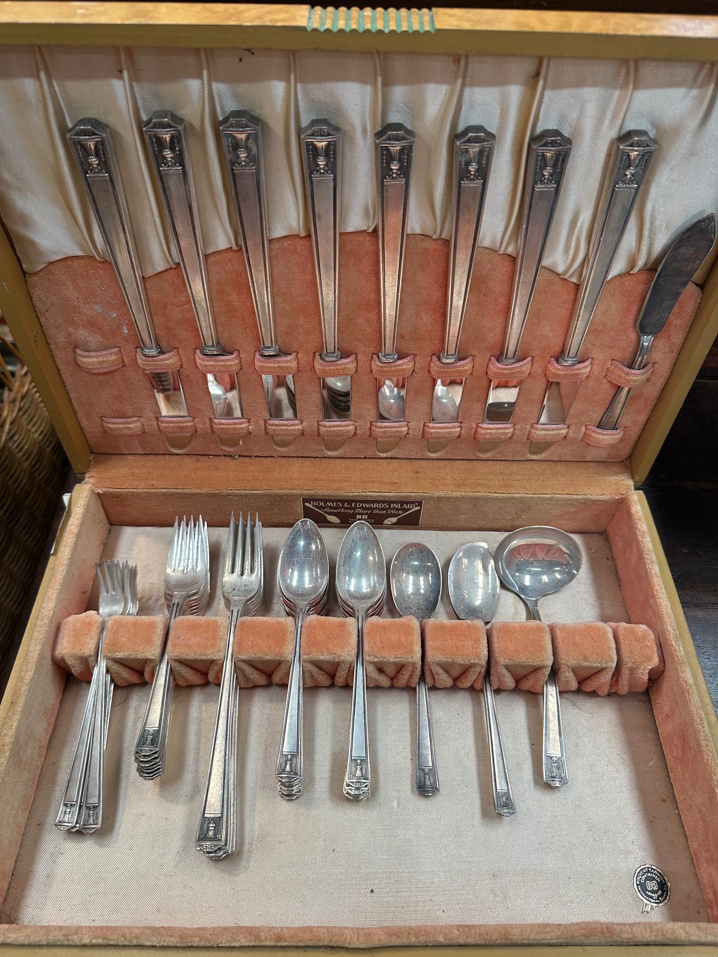 Vintage Holmes & Edwards Silver Flatware 54-piece Set