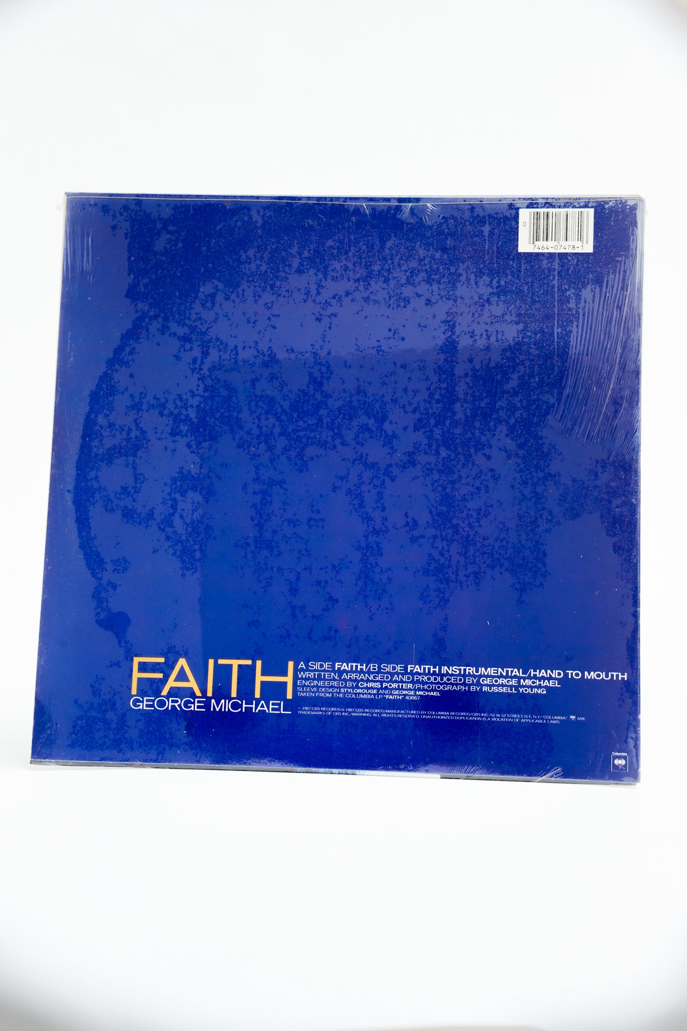 1980s Original Pressing Unopened George Michael Faith Record
