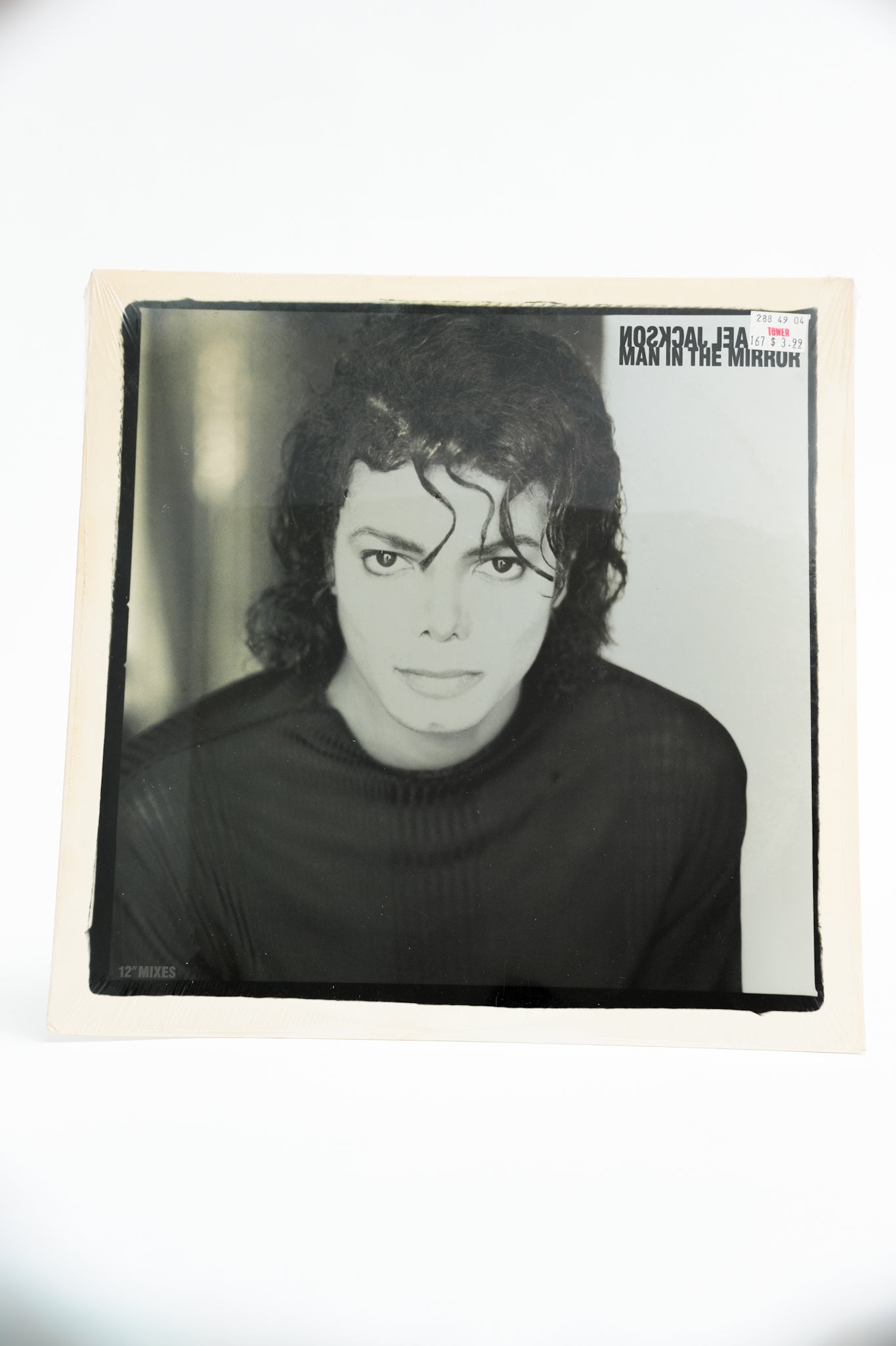 1980s Original Pressing Unopened Michael Jackson Man in the Mirror Record