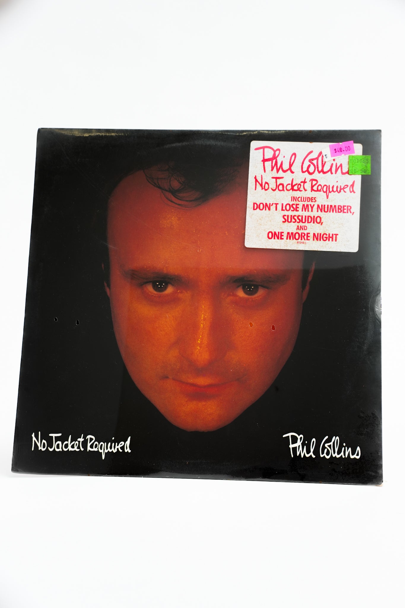 1980s Original Pressing Unopened Phil Collins No Jacket Required Record