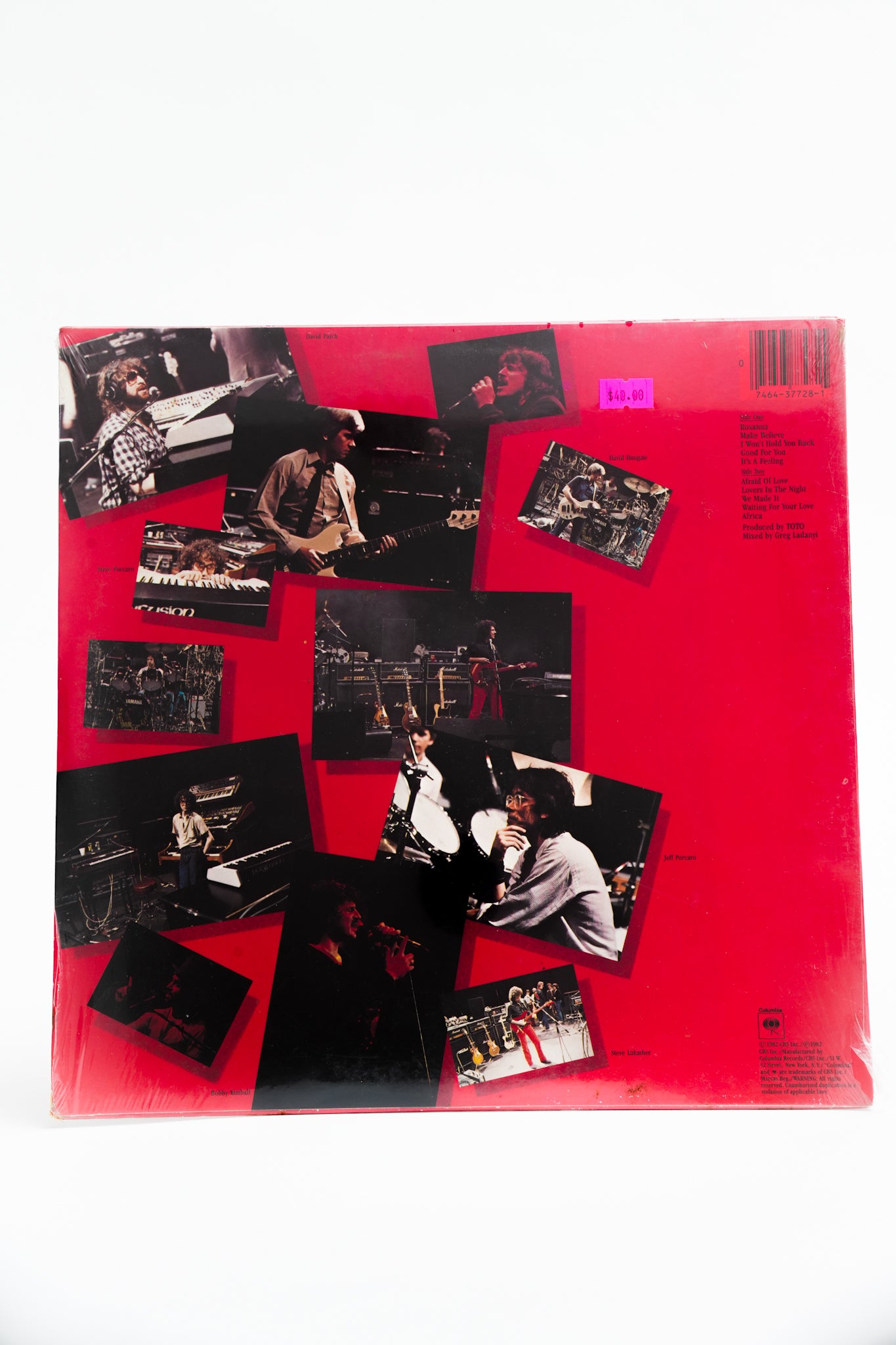 1980s Original Pressing Unopened Toto IV Record