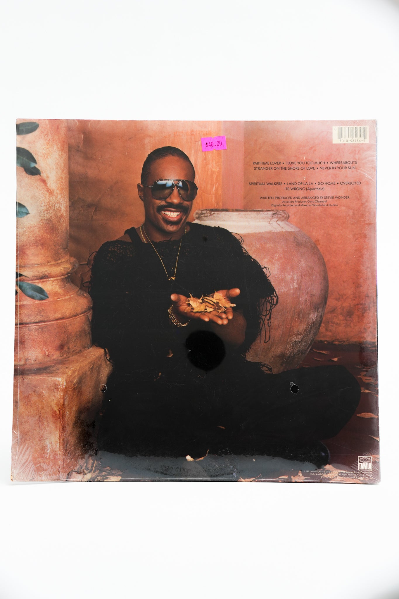 1980s Original Pressing Unopened Stevie Wonder In Square Circle Record