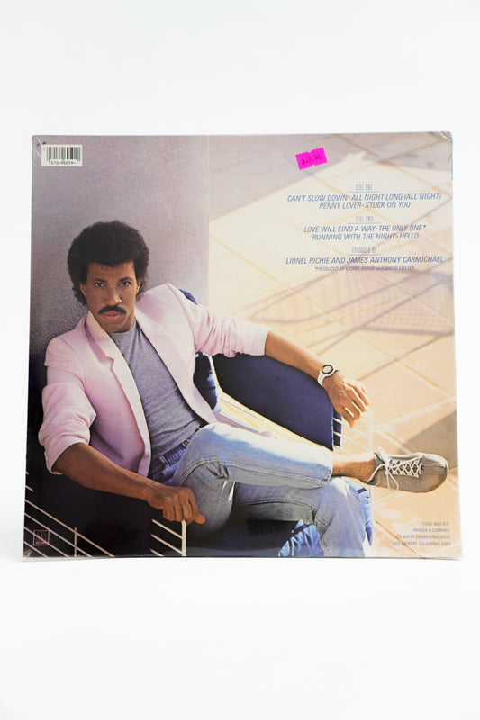 1980s Original Pressing Unopened Lionel Richie Can't Slow Down Record