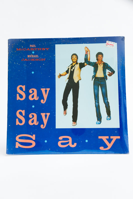 1980s Original Pressing Unopened McCartney & Jackson Say Say Say Record