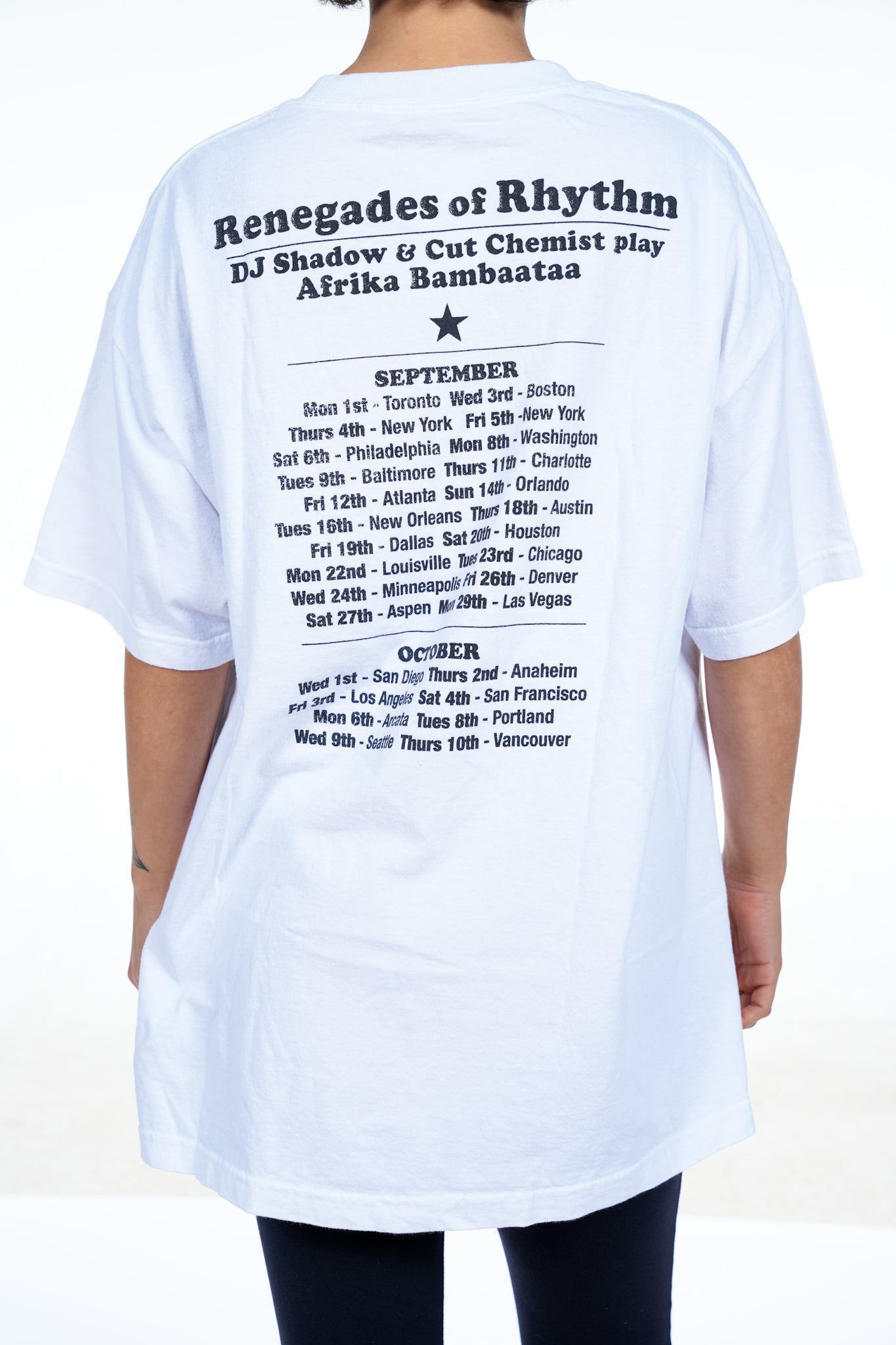 Renegades of Rhythm DJ Shadow & Cut Chemist Tour Tee
