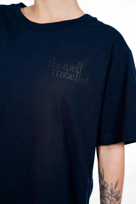 The Well Travelled Black Tee