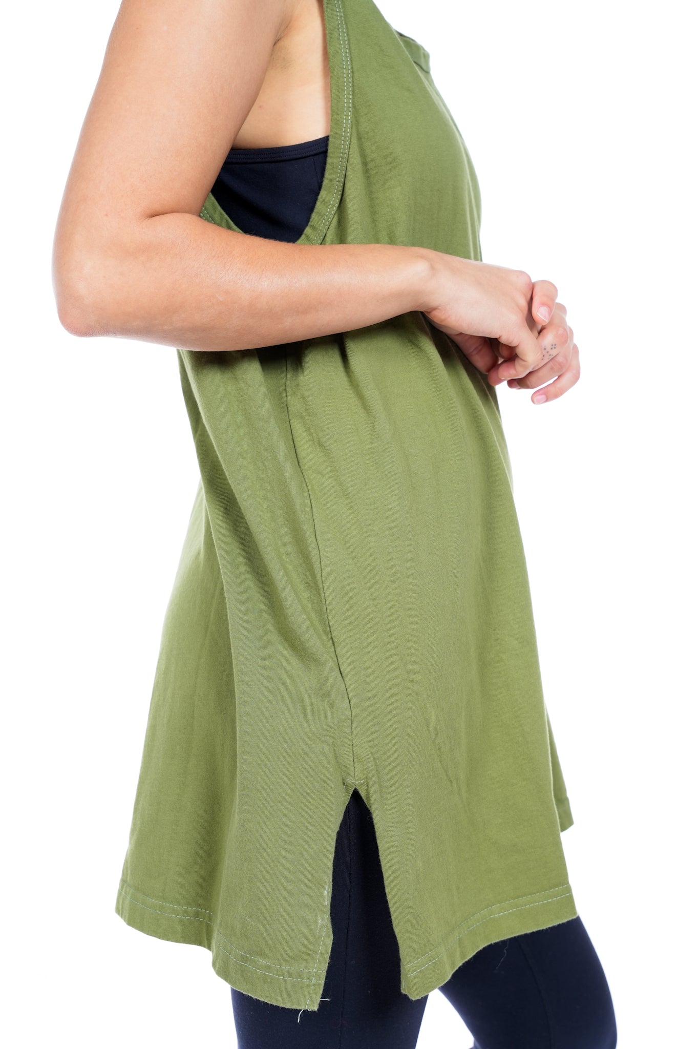 The Well Travelled Army Green Tank