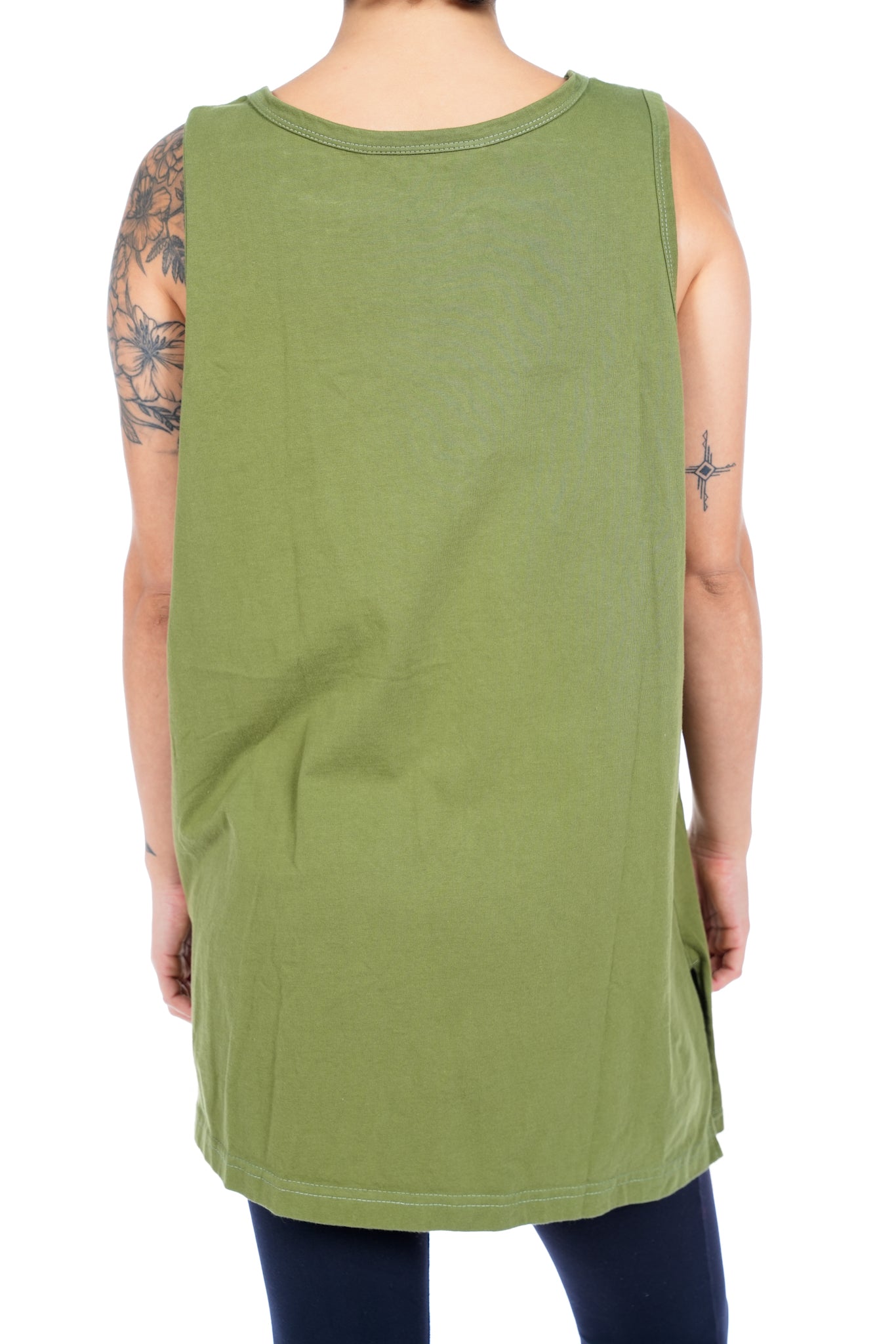 The Well Travelled Army Green Tank
