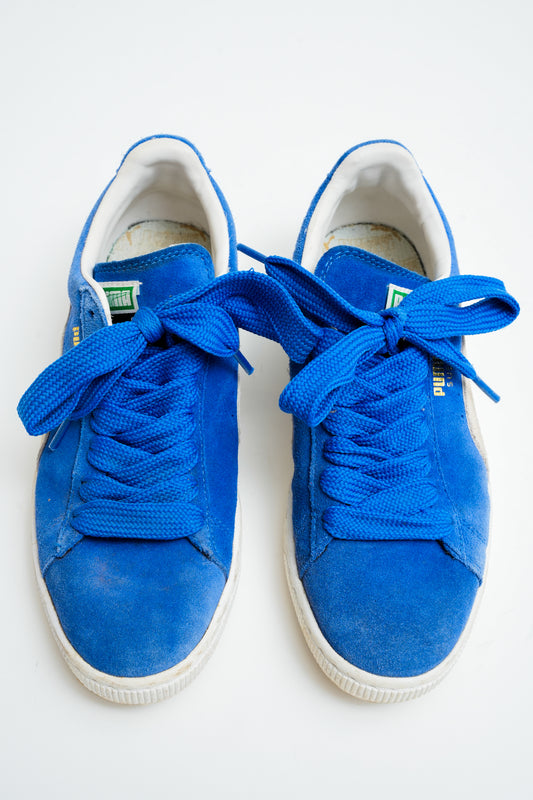 Puma Classic Royal Blue Suede Sneakers