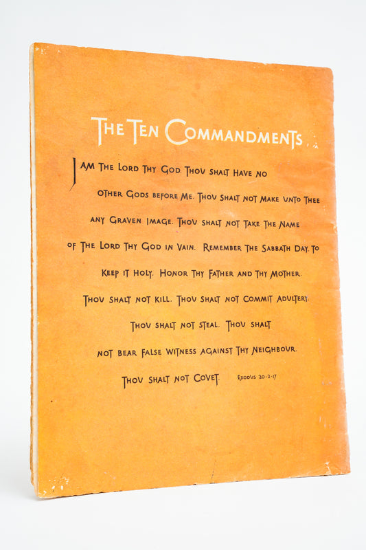 The Ten Commandments Booklet