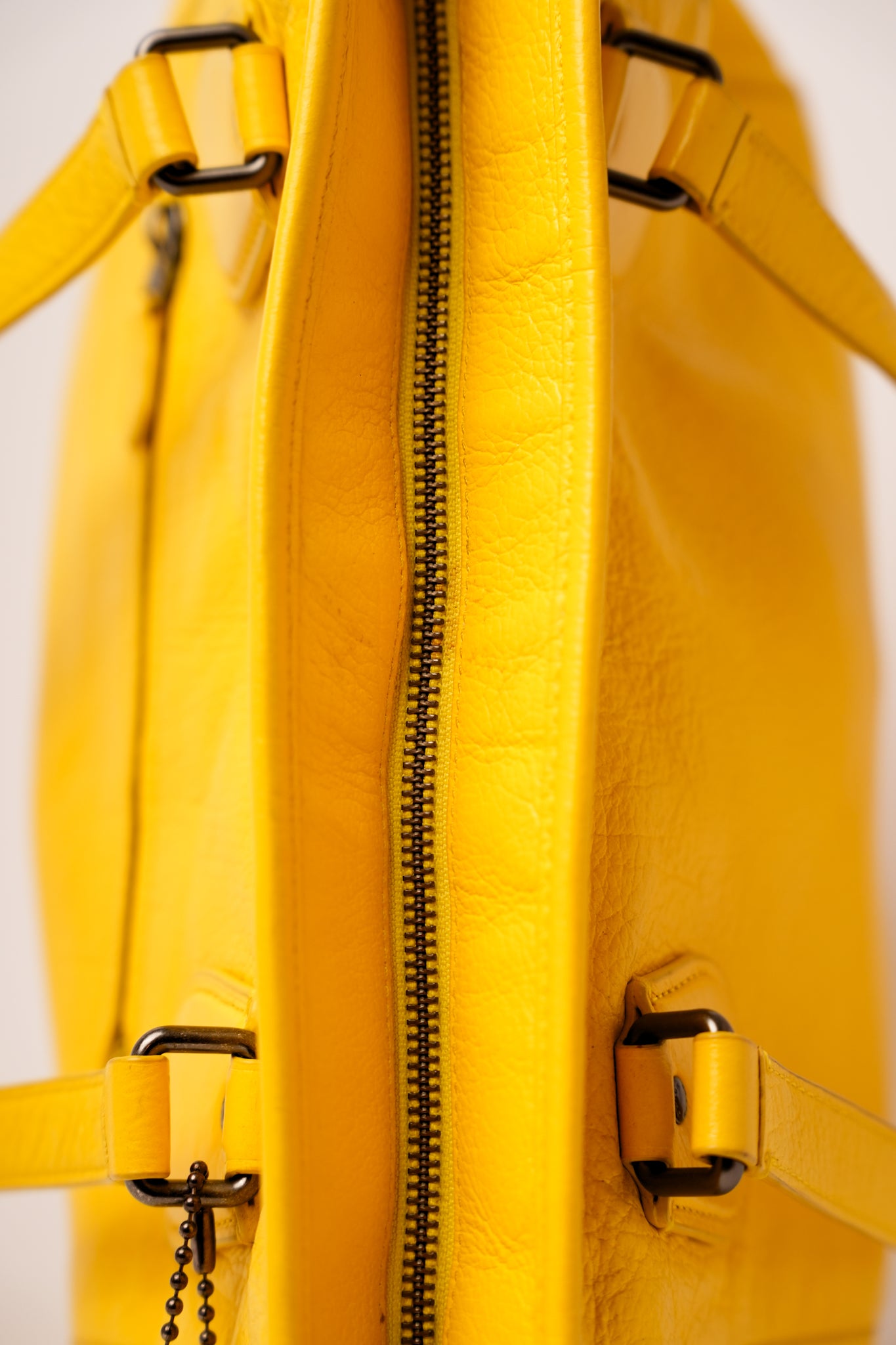 Coach Yellow Leather Tote