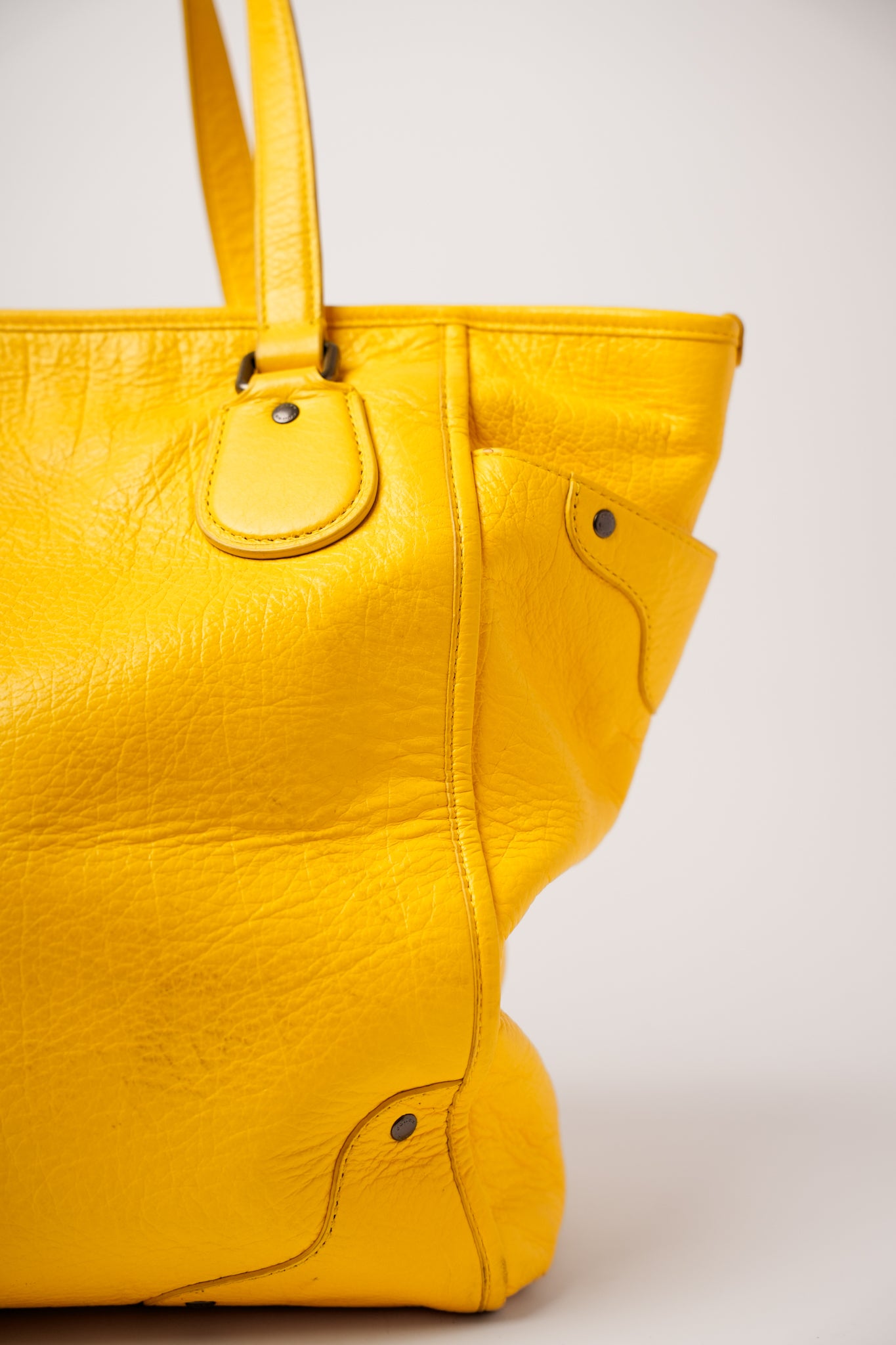 Coach Yellow Leather Tote