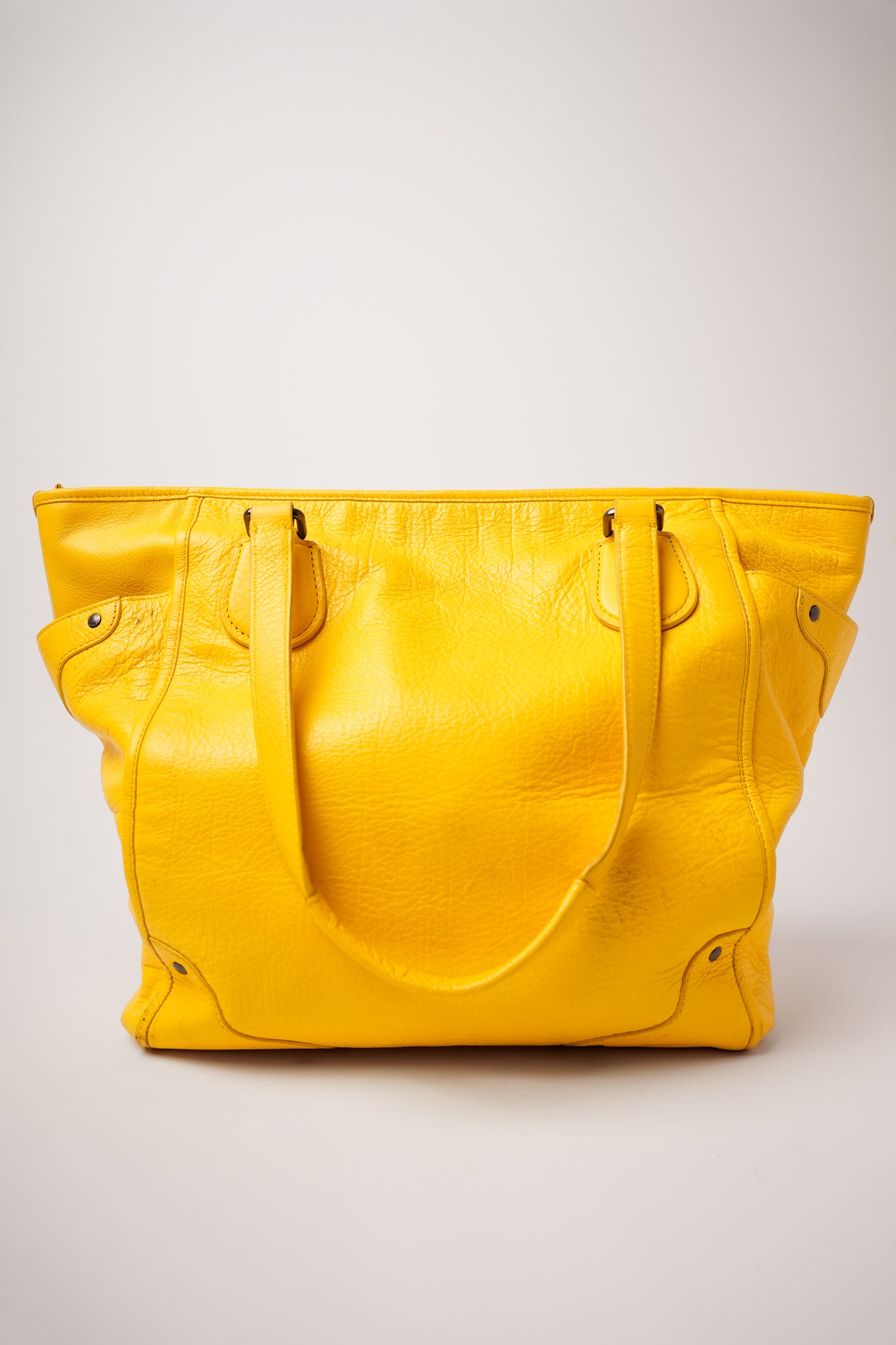 Coach Yellow Leather Tote