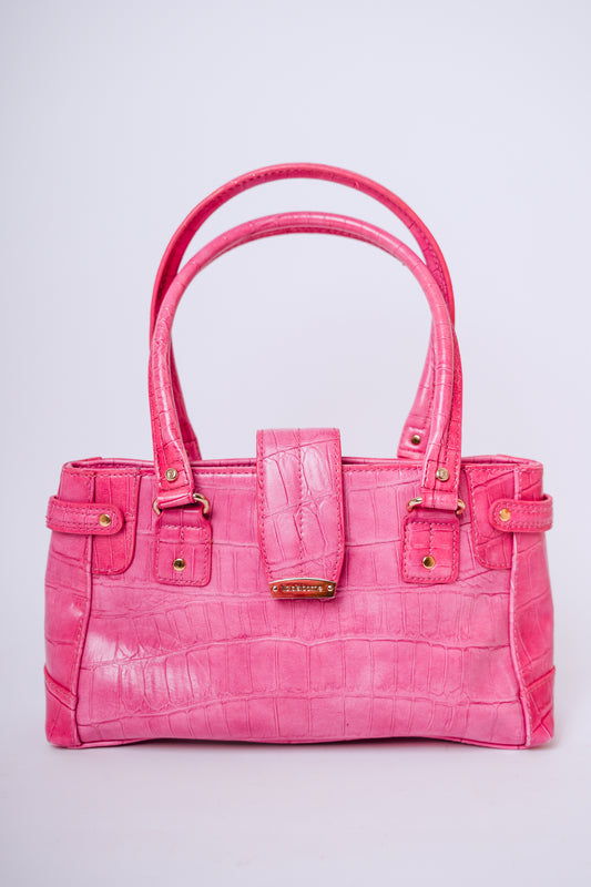 Pink Liz Claiborne Crocodile Bag