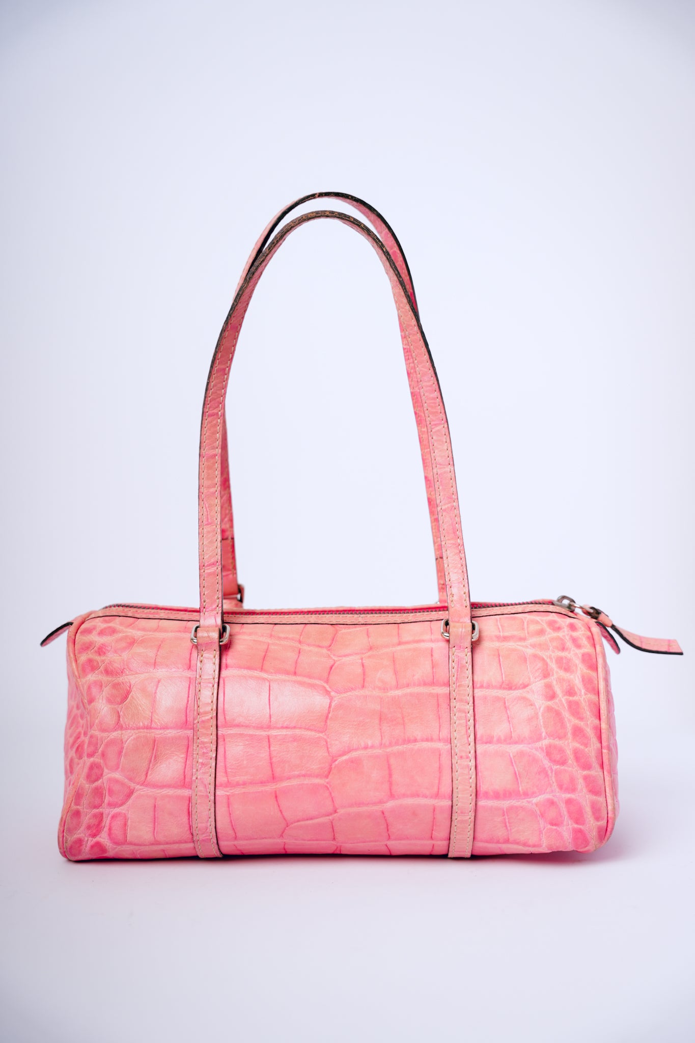 Vintage Dooney & Bourke Pink Crocodile Leather Purse