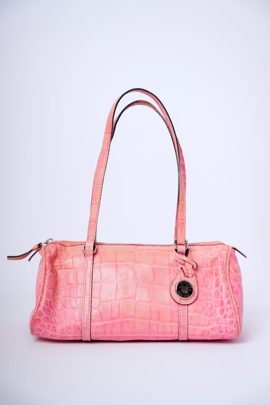 Vintage Dooney & Bourke Pink Crocodile Leather Purse