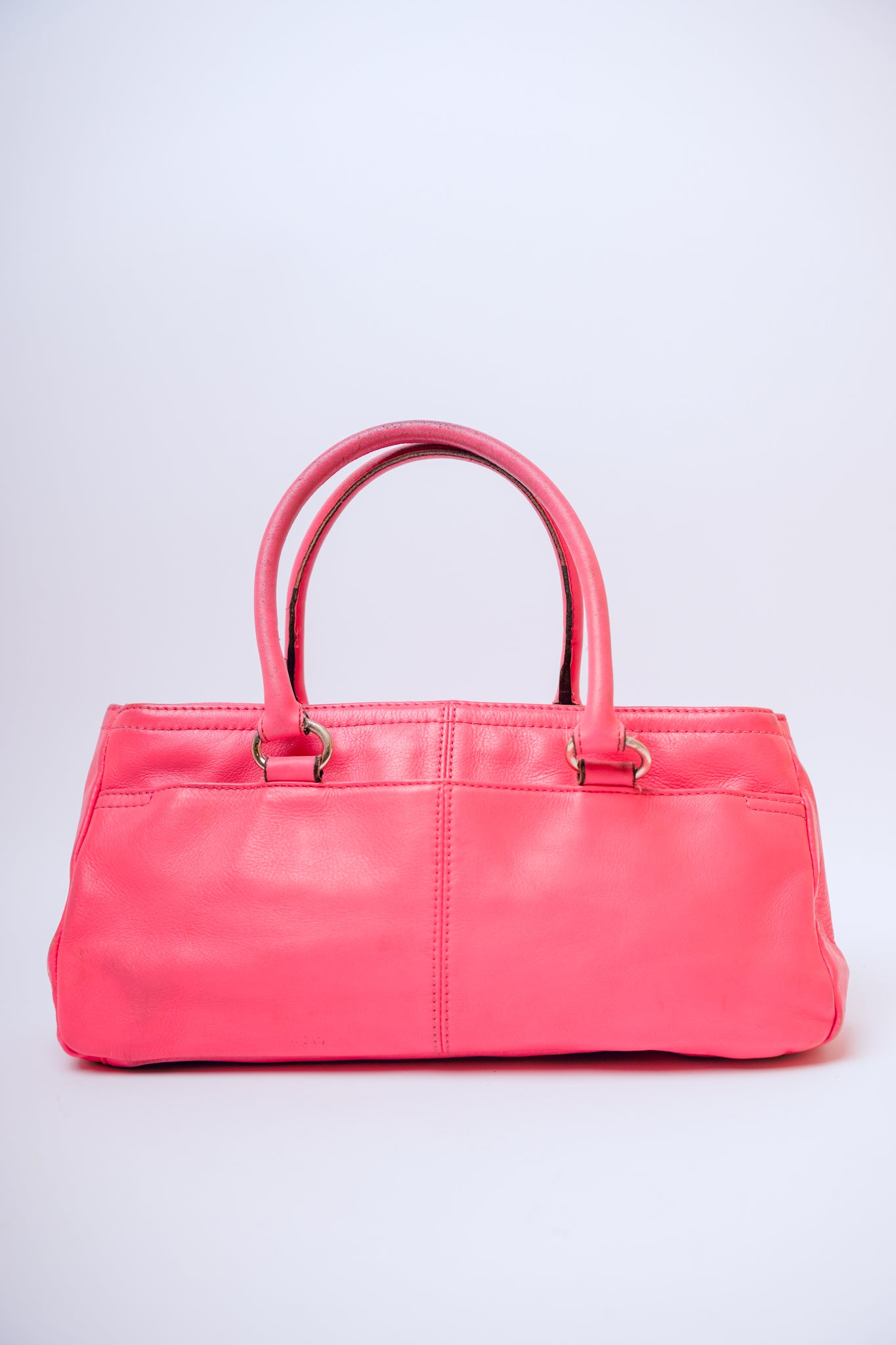 Worthington Pink Leather with Attachable Strap Handbag