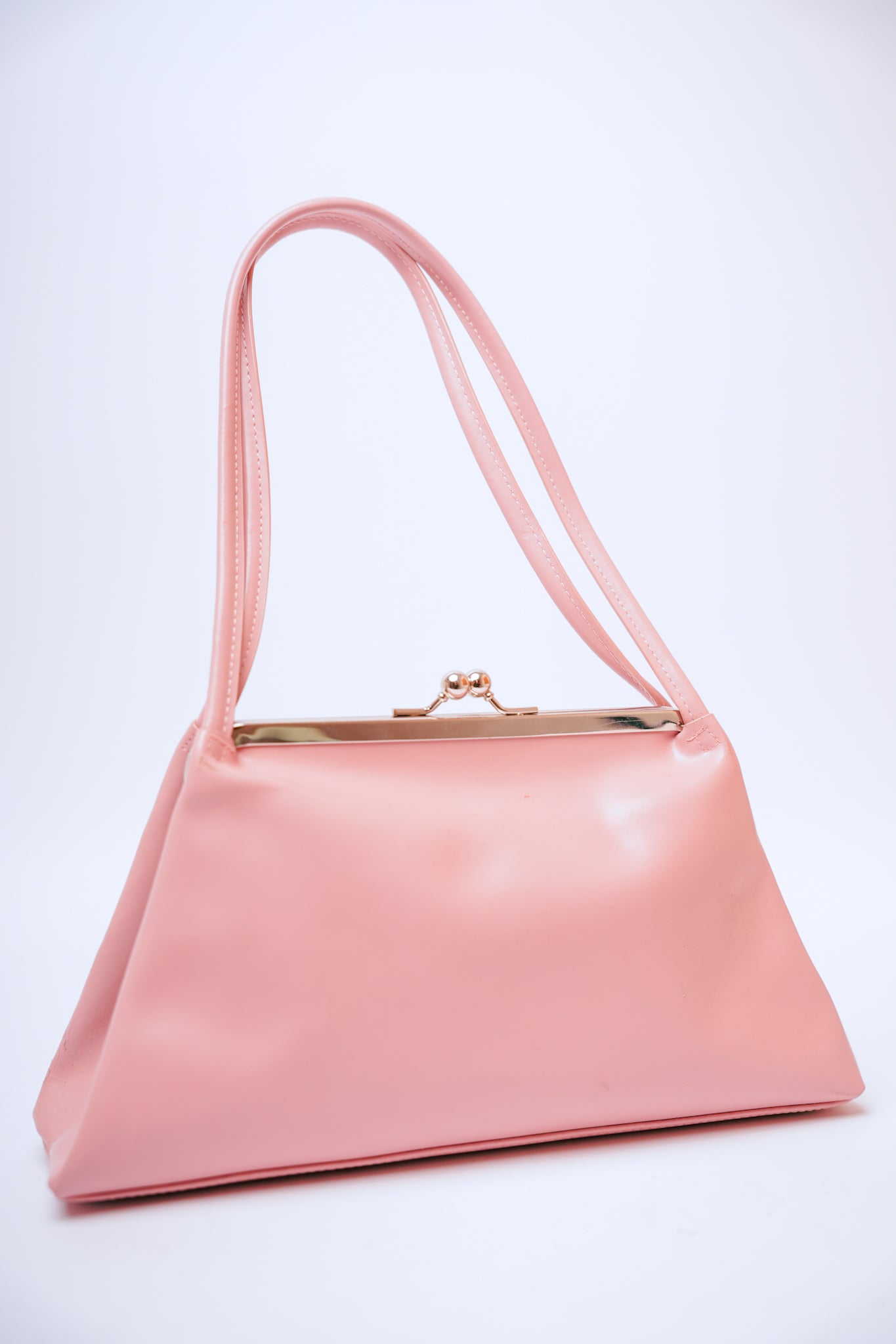 1990s Wilsons & Leather Maxima Pink Clutch Handbag