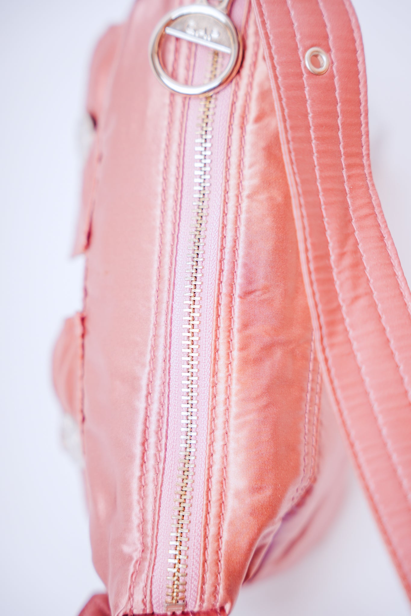 Y2K GAP Metallic Pink Shoulder Purse