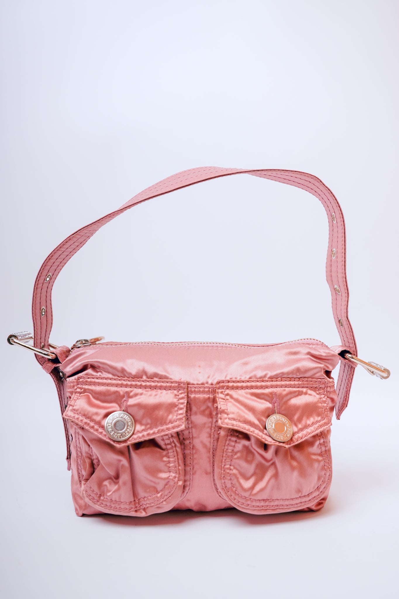 Y2K GAP Metallic Pink Shoulder Purse