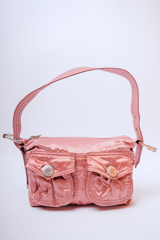Y2K GAP Metallic Pink Shoulder Purse