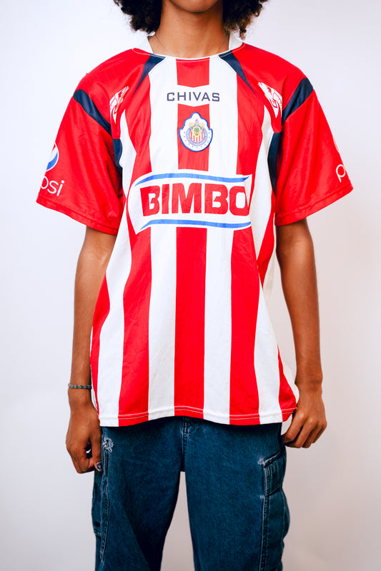Chivas de Guadalajara with Sponsors Football Jersey