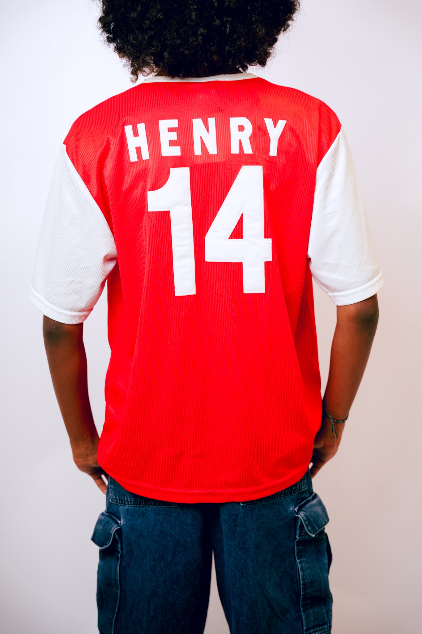Arsenal with O2 Sponsor Henry 14 Football Jersey