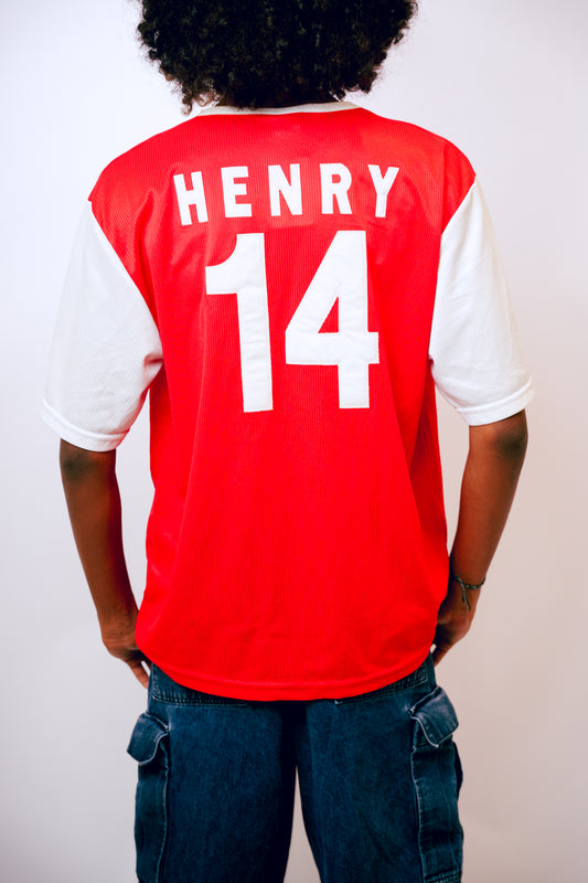 Arsenal with O2 Sponsor Henry 14 Football Jersey