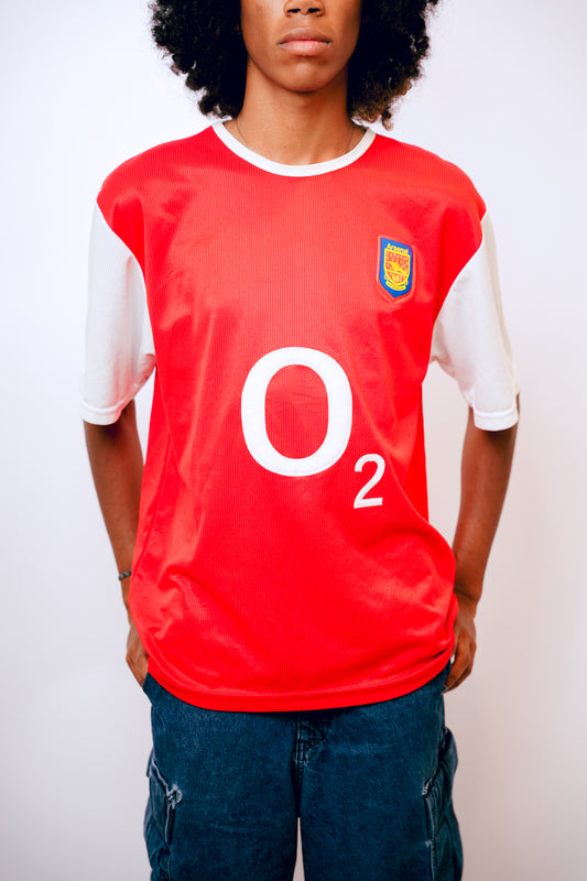 Arsenal with O2 Sponsor Henry 14 Football Jersey