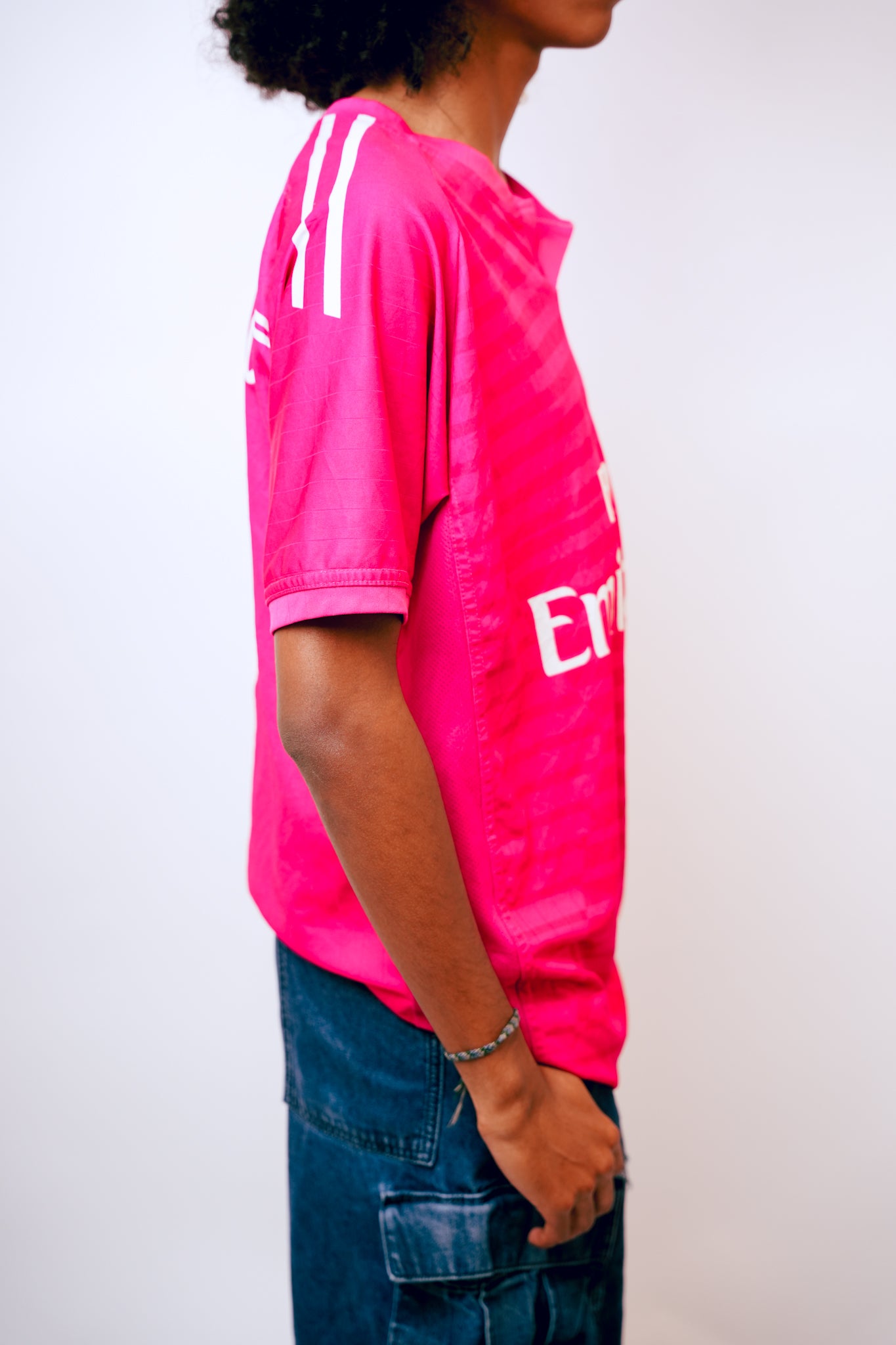 Fly Emirates Pink Ronaldo 7 Football Jersey