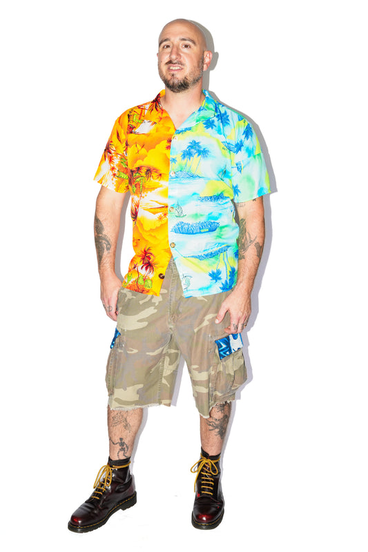 Aaron Handmade Split VIntage Aloha Shirt