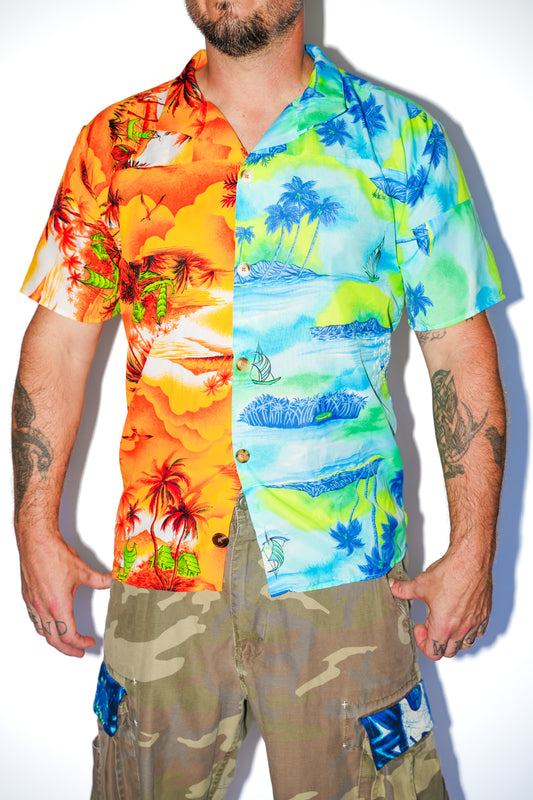 Aaron Handmade Split VIntage Aloha Shirt