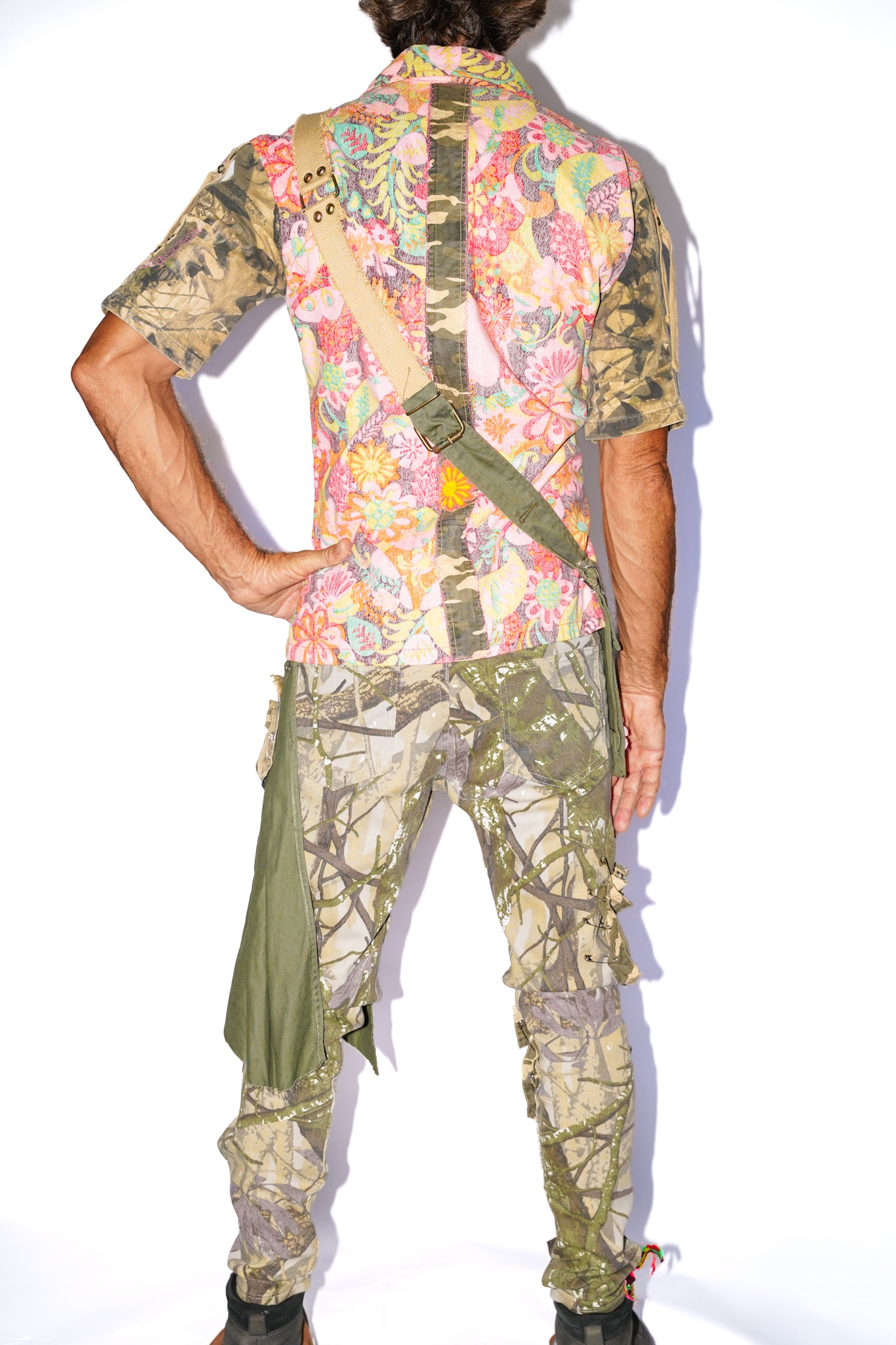Cavallo Vintage Upcycled Patchwork Aloha Shirt